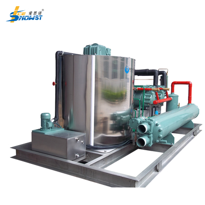 kaufen 380V 15 Tonnen Meereswasser-Flach-Eismaschine für Fischereifahrzeuge online manufacture
