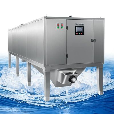 kaufen 53.8kw Refrigerating Capacity Freshwater Flake Ice Machine with 1.5-2.5mm Ice Thickness and 500KG Storage Capacity online manufacture
