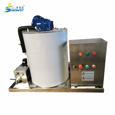 Automatisches Steuerungssystem 1T/Tag Meereswasser-Flach-Eis-Bedampfer-Trommelmaschine