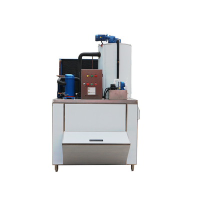 Einfache Steuerung 2,5 Tonnen/Tag Flake Ice Machine Flake Ice Maker mit Eisbehälter für Fische